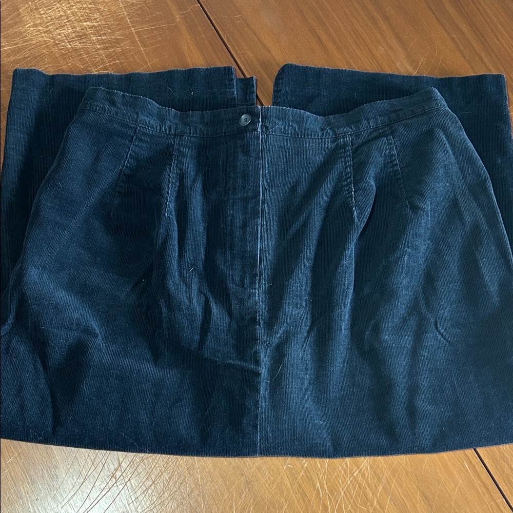 Black Corduroy Skirt